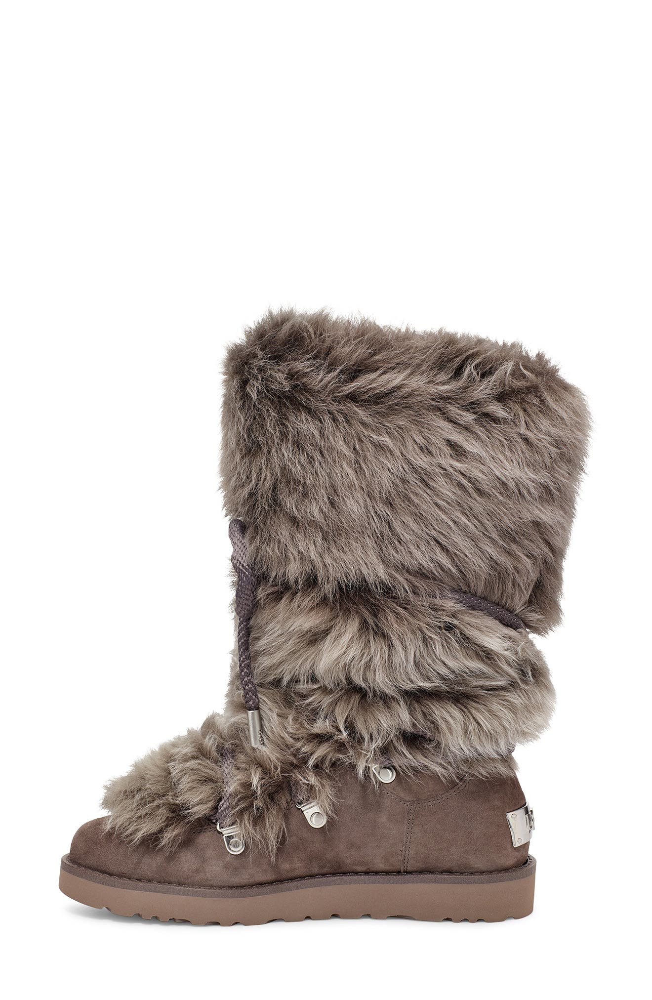 UGG<sup>®</sup> Classic Posh Short Genuine Shearling Boot, Alternate, color, 