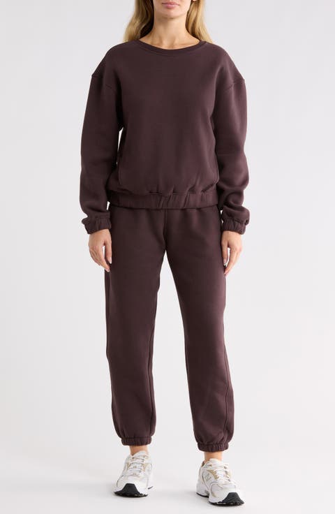 Bentley Anya Fleece Crewneck Sweatshirt & Joggers Lounge Set