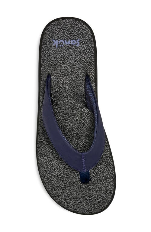 Sanuk Yoga Mat Ii Flip Flop In Blue
