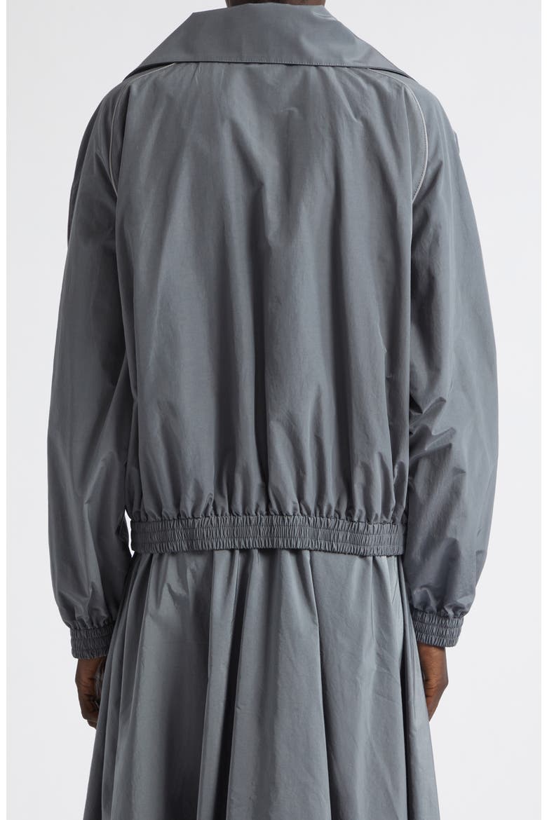 Techno Cotton & Nylon Jacket, Alternate, color, LEAD