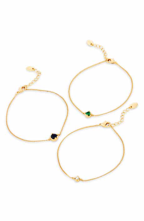 Set of 3 Cubic Zirconia Bracelets