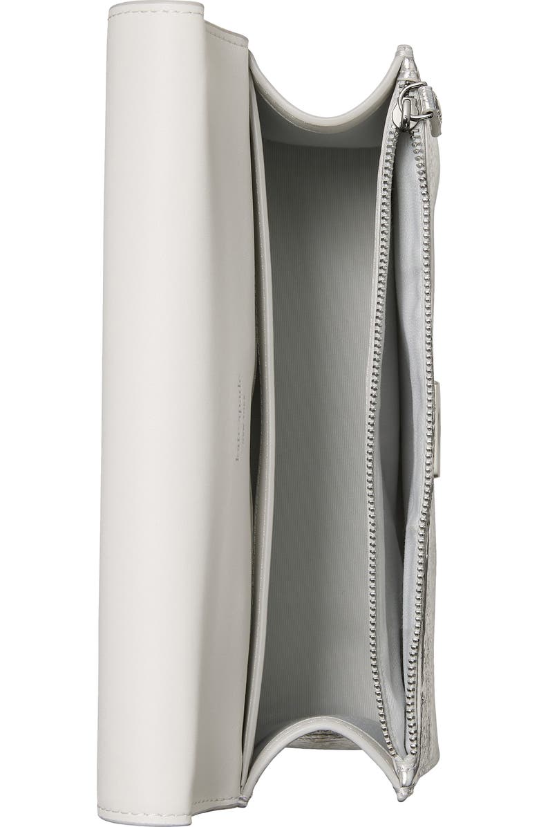 Kate Spade New York deco crinkle metallic leather convertible crossbody bag, Alternate, color,