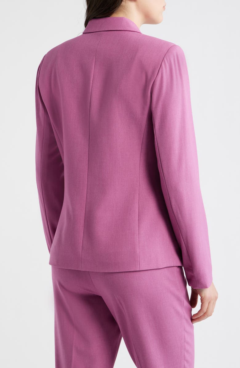 Tahari ASL One-Button Blazer, Alternate, color, Rosette