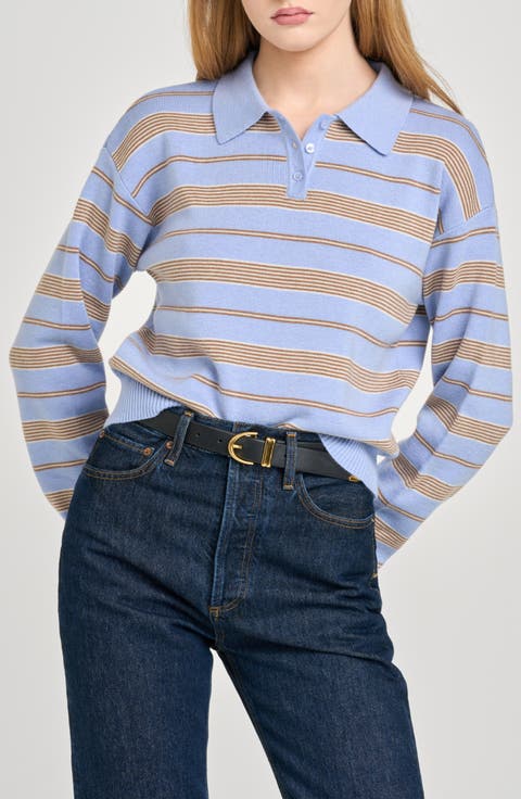 Carter Stripe Polo Sweater