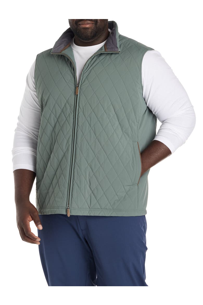 Big & Tall Dorset Quilted Vest, Main, color, BALSAM