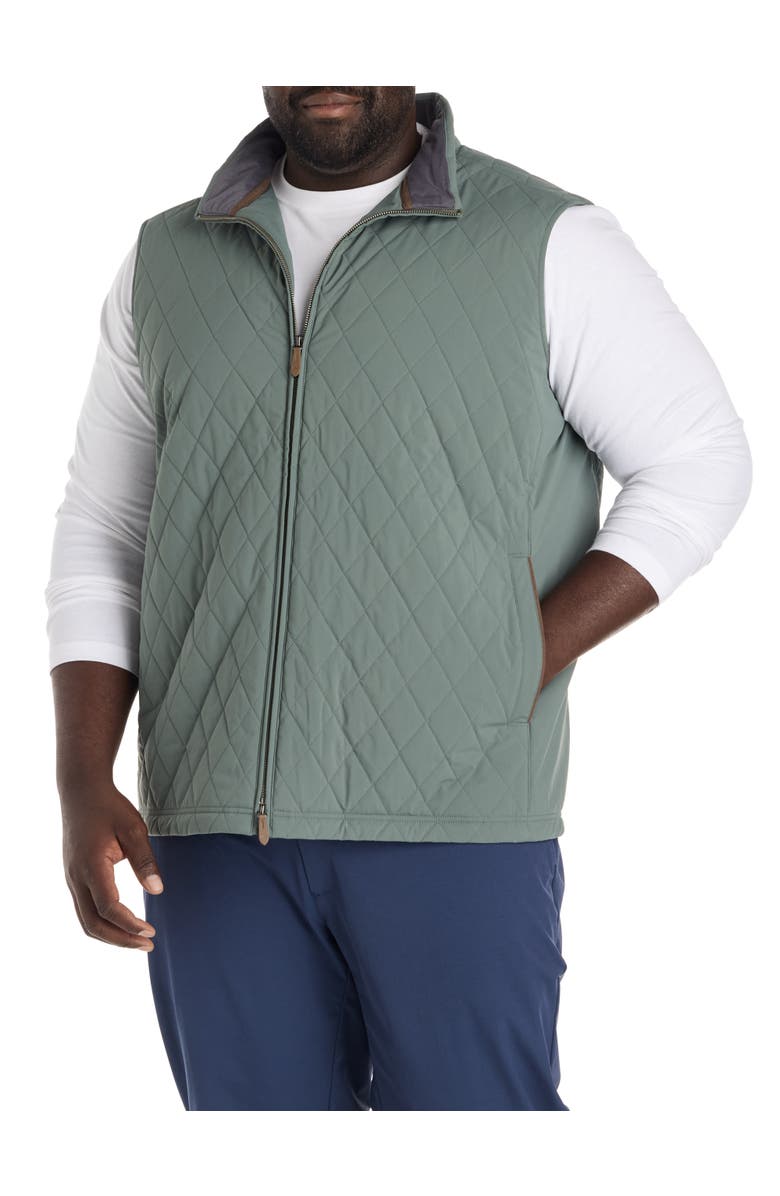 vineyard vines Big & Tall Dorset Quilted Vest, Main, color, Balsam