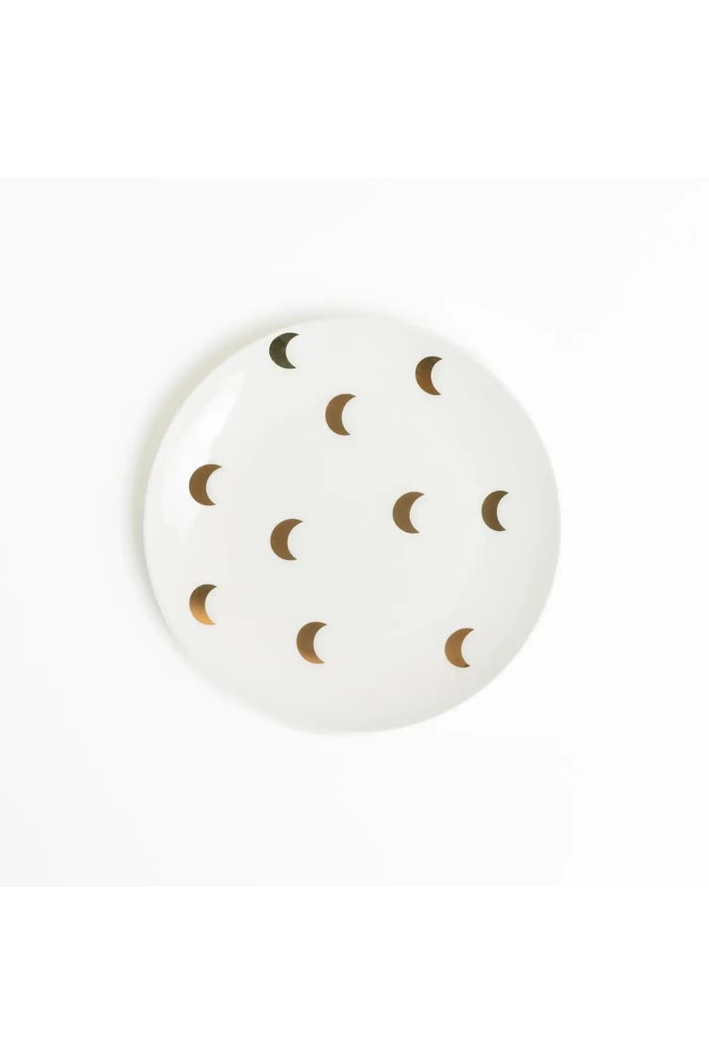 Charmed Moon Salad Plate Set, Main, color, White