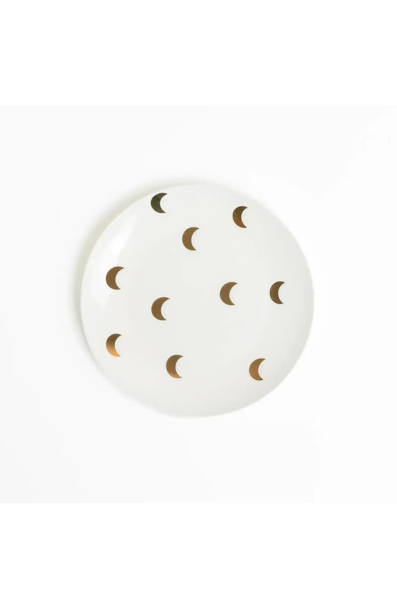House of Revelry Charmed Moon Salad Plate Set, Main, color, White