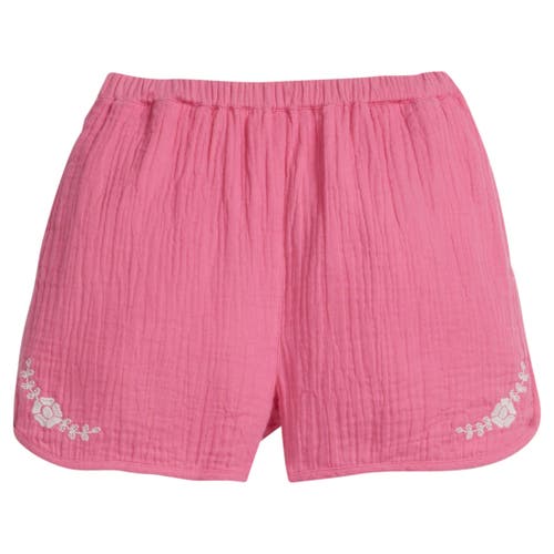 Bisby Kids' Beach Shorts In Hot Pink