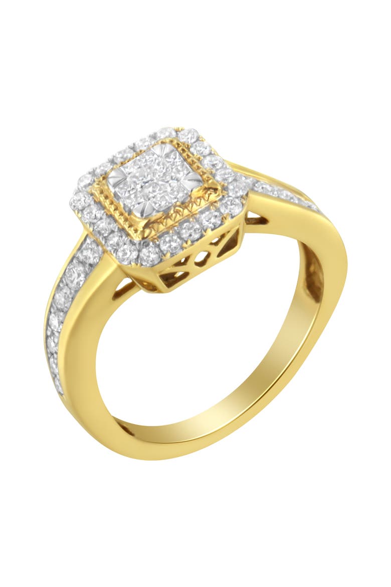 10KT Yellow Gold 5/8 cttw Diamond Cocktail Ring, Alternate, color, Yellow
