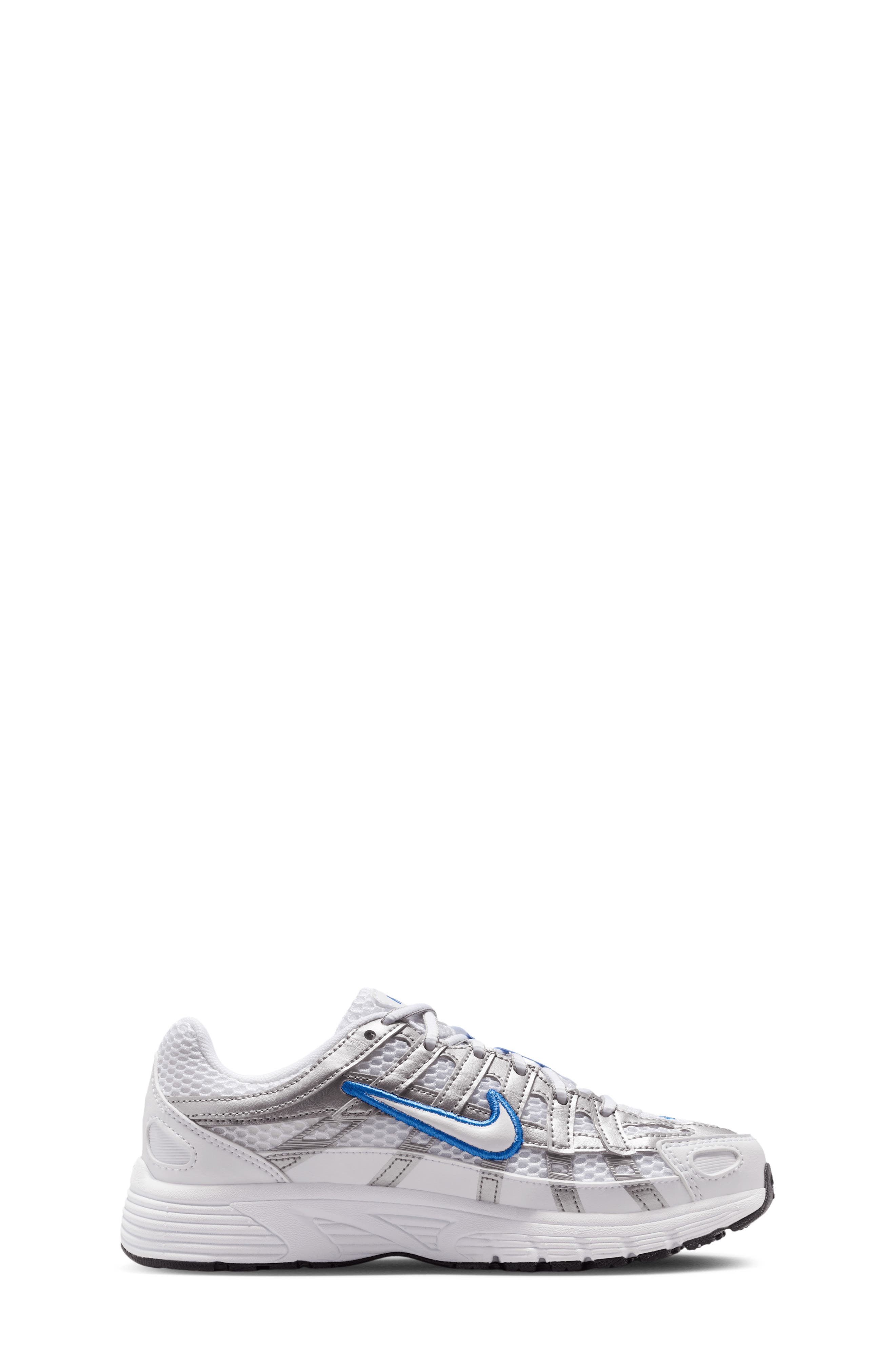 Nike Kids' P-6000 Sneaker, Alternate, color, White/ Blue/ Silver/ White