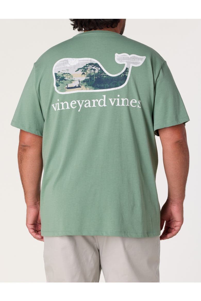 Big & Tall Country Whale Pocket Tee, Main, color, OLIVE DUSK