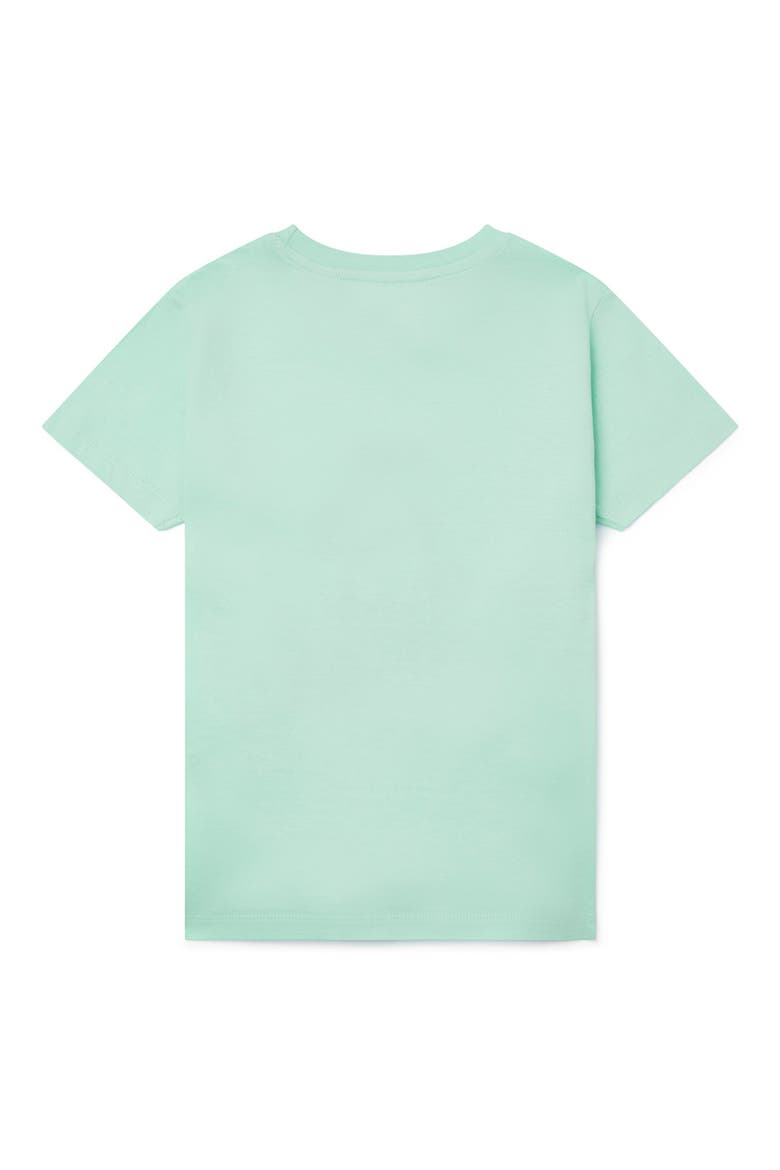 Kids' Tiger Logo Cotton Graphic Tee, Alternate, color, GREEN