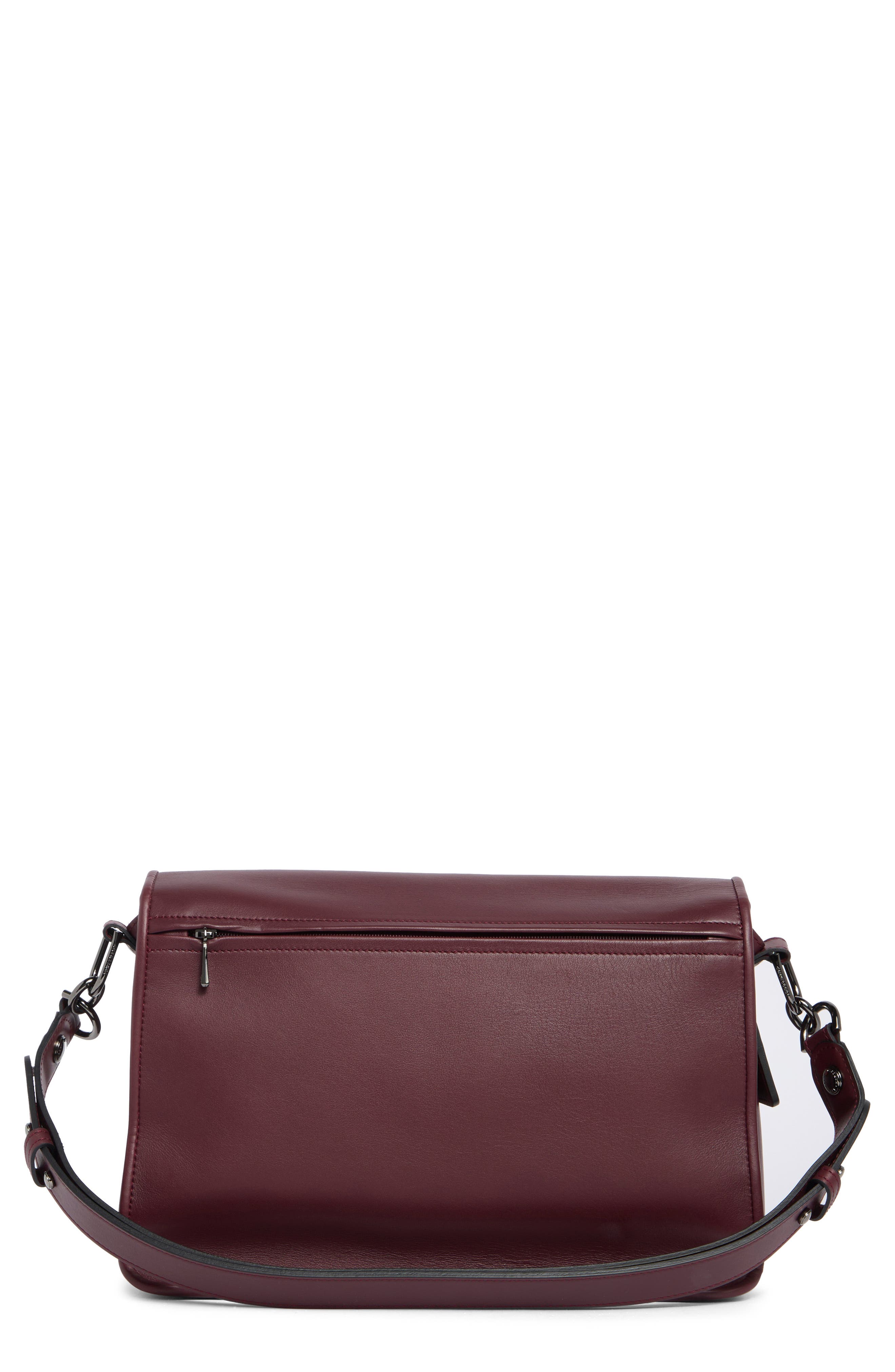 Longchamp Mademoiselle Perforated Shoulder Bag, Alternate, color, Brandy