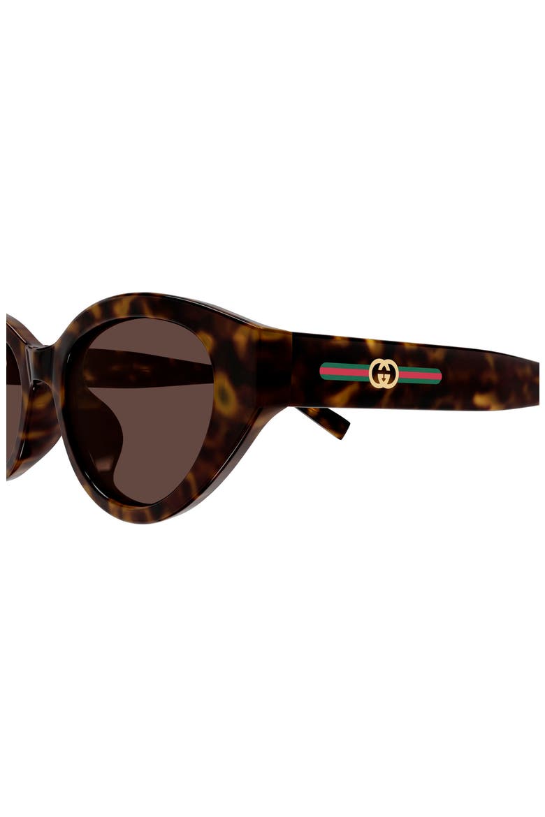52mm Cat Eye Sunglasses, Alternate, color, HAVANA