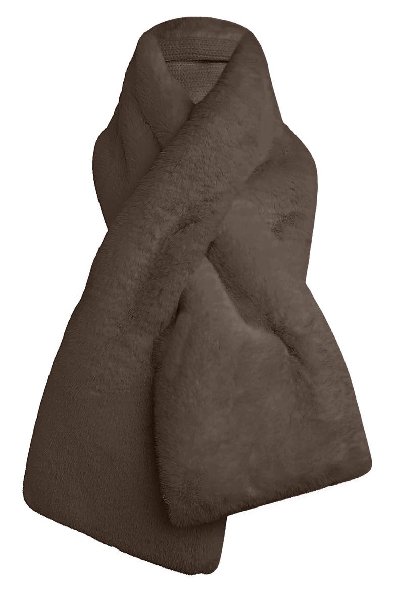 The Cozy Loop Faux Fur Scarf, Main, color, GANACHE