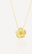 Ottoman Hands Buttercup Gold Flower Pendant Necklace
