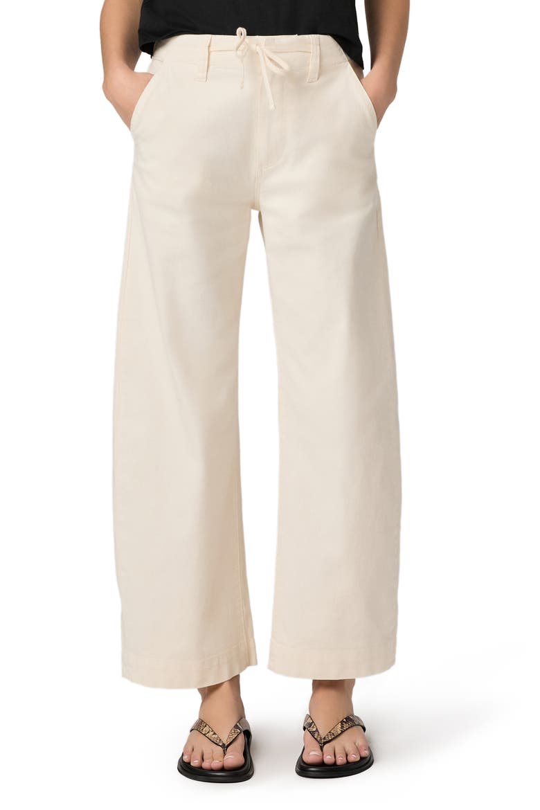 Arellia Drawstring High Waist Ankle Barrel Pants, Main, color, QUARTZ SAND