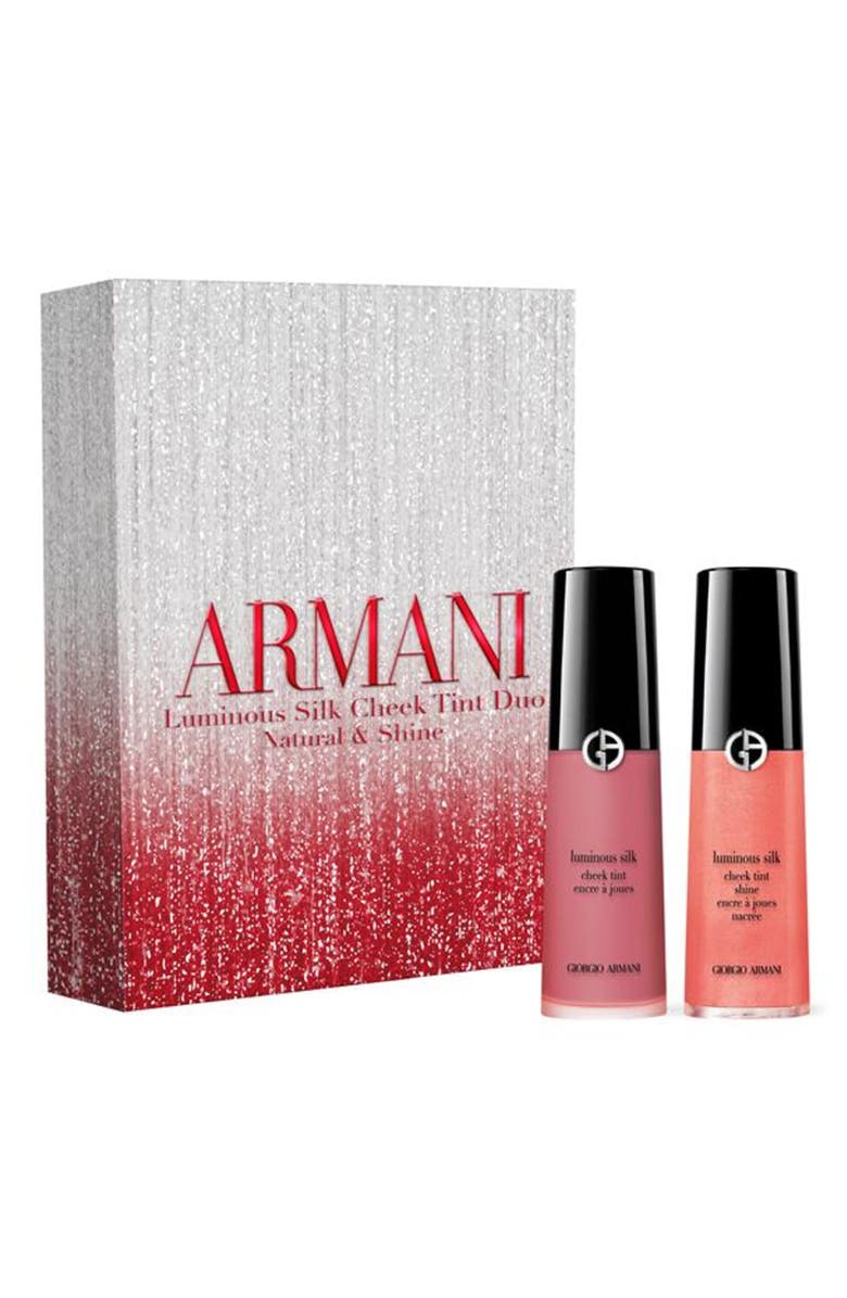 ARMANI beauty Luminous Silk Cheek Tint Duo Set, Main, color, Pink