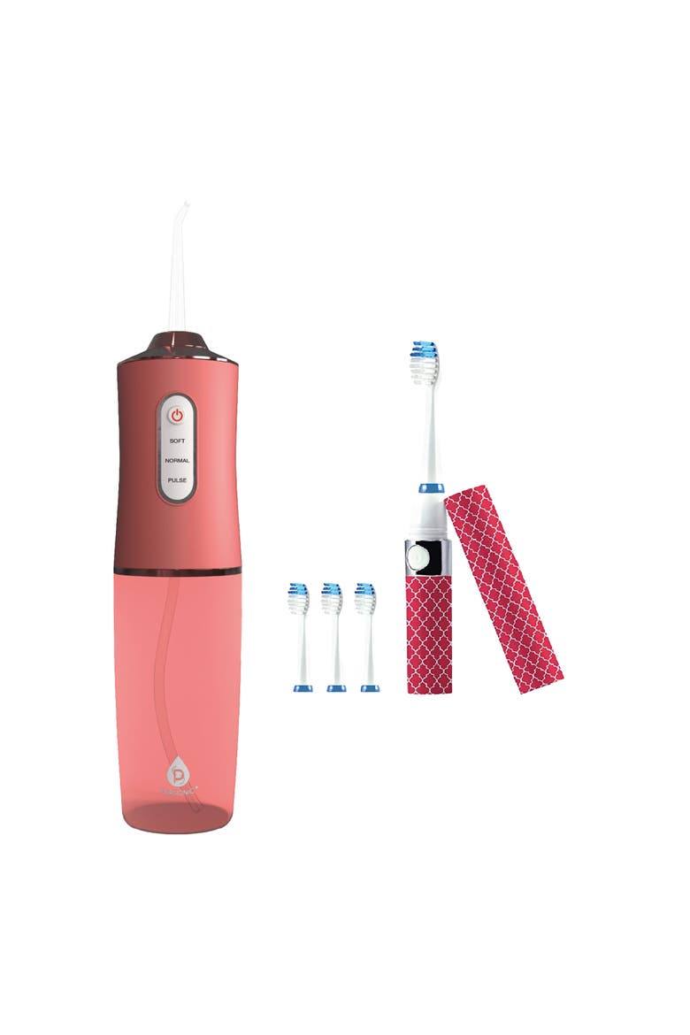 Water Flosser & Portable Sonic Toothbrush, Main, color, Pink