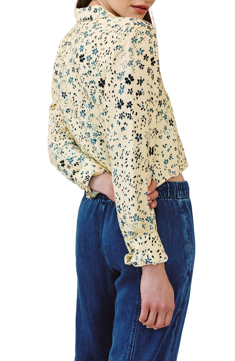 Bella Dahl Print Crop Shirt, Alternate, color,