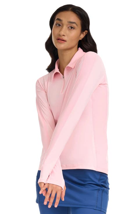 Women's Long Sleeve Quarter Zip Polo