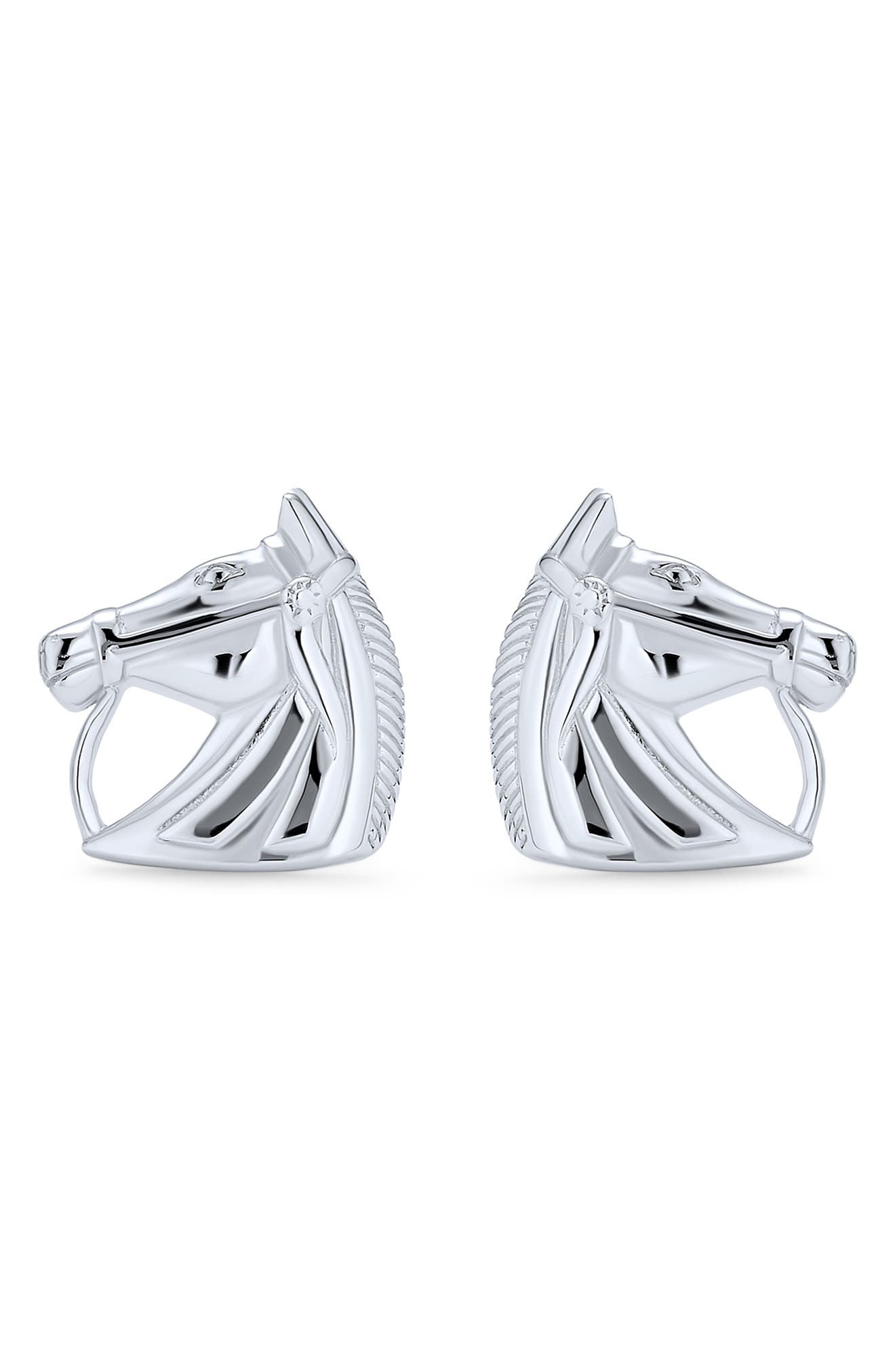 BLING JEWELRY Sterling Silver In The Saddle Studs