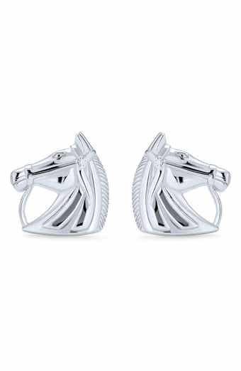 BLING JEWELRY Sterling Silver In The Saddle Studs