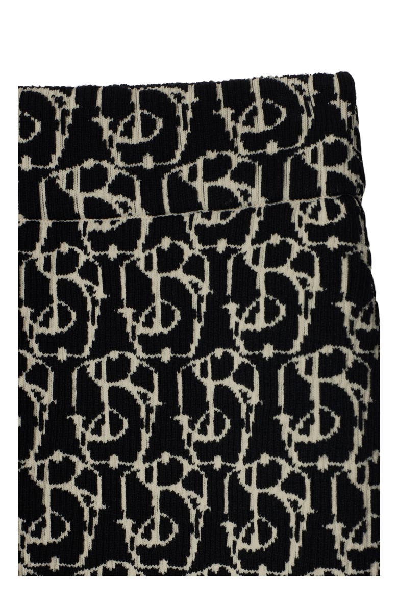 Burberry B Charm Wool Blend Skirt, Alternate, color, Black