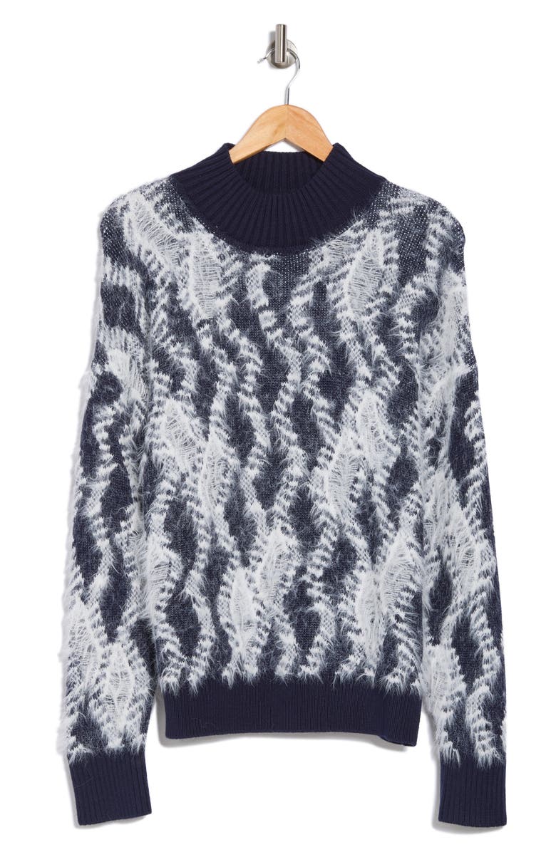 Vigoss Textured Turtleneck Sweater, Alternate, color,