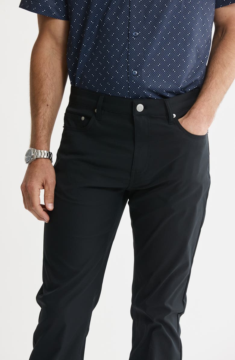 JACHS Straight Leg Stretch 5-Pocket Pants, Alternate, color, Black