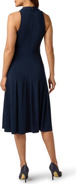 Adrianna Papell Cowl Neck Jersey Midi Dress