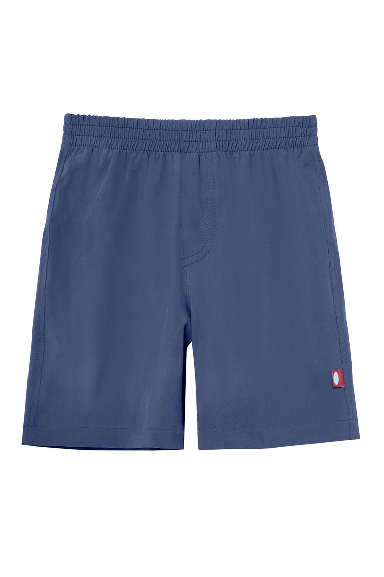 Baby Boys UPF 50+ Soft Stretch Club Above The Knee Swim Trunks, Main, color, Navy