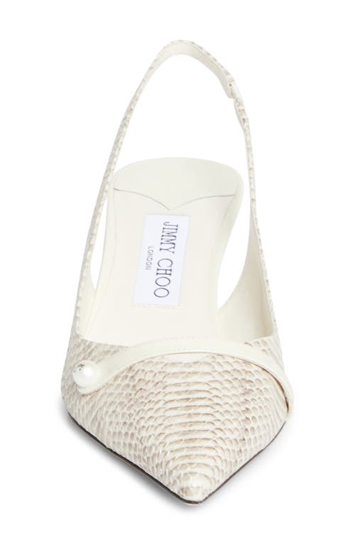 Jimmy Choo Snakeskin Slingback Pumps