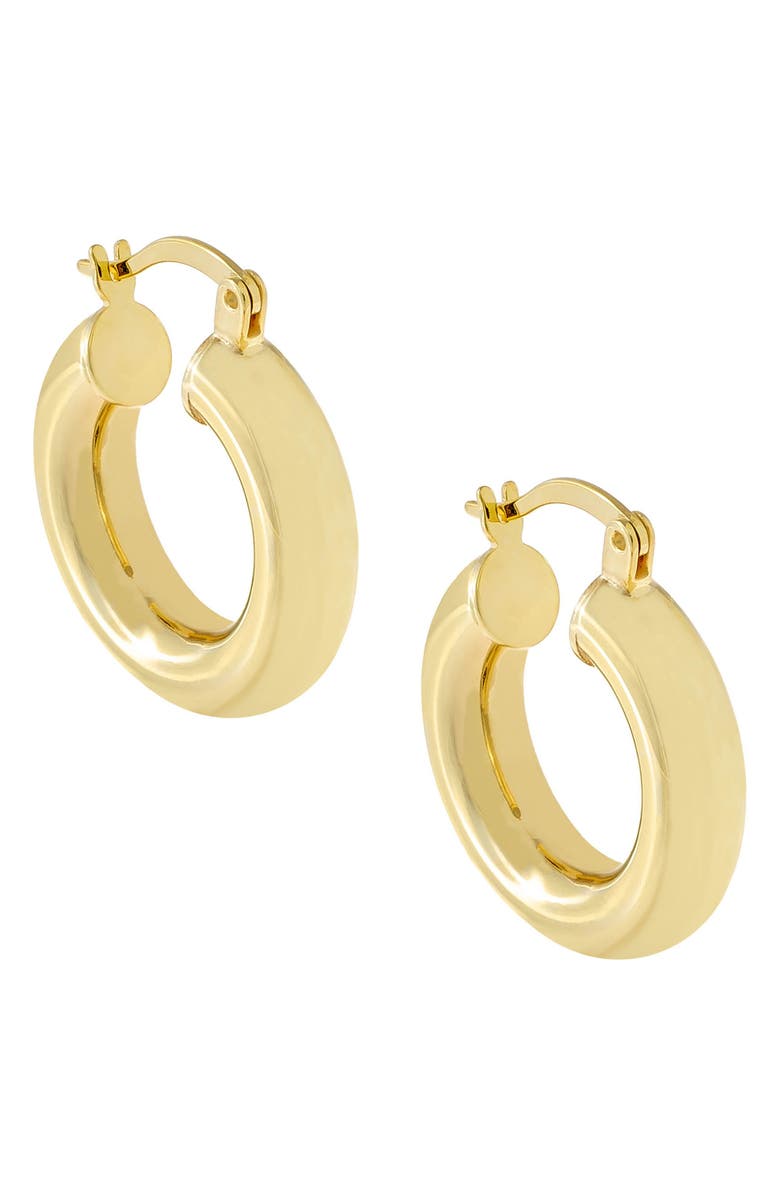 BY ADINA EDEN Chunky Hollow Hoop Earrings, Main, color,