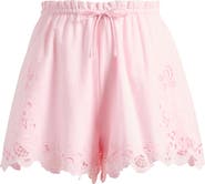 WAYF x Hannah Lovey Porter Lola Cotton Eyelet Drawstring Shorts