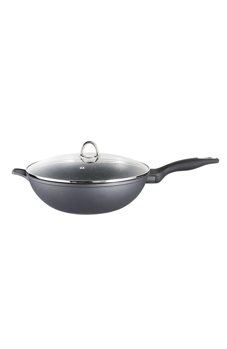 Cuisine::pro<sup>®</sup> GRANITE Wok with Lid 5.1 Qt., Main, color, Black
