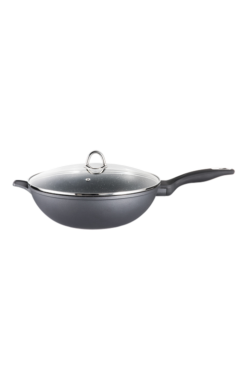 GRANITE Wok with Lid 5.1 Qt.