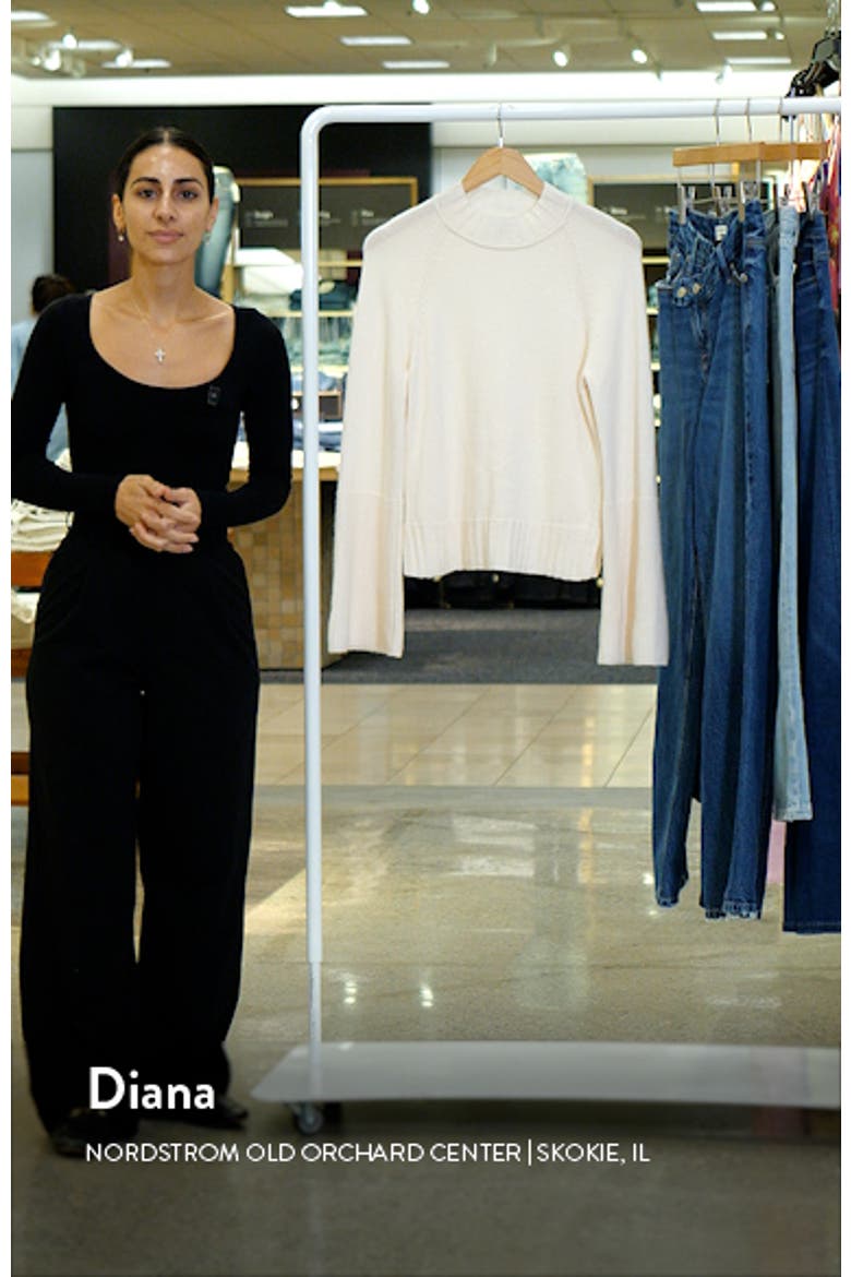 Laurel Recycled Cashmere & Cashmere Bell Sleeve Sweater video