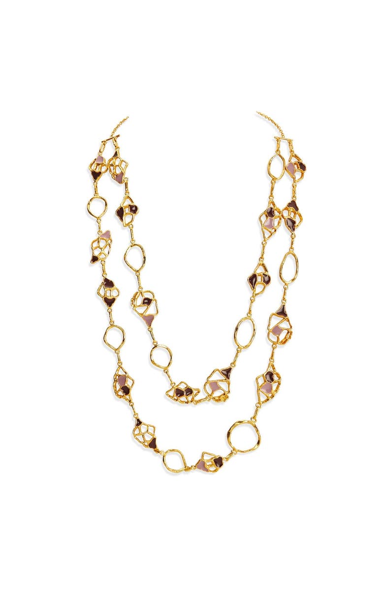 Dhwani Bhansal MIVA MAXI NECKLACE, Main, color, Gold Plated