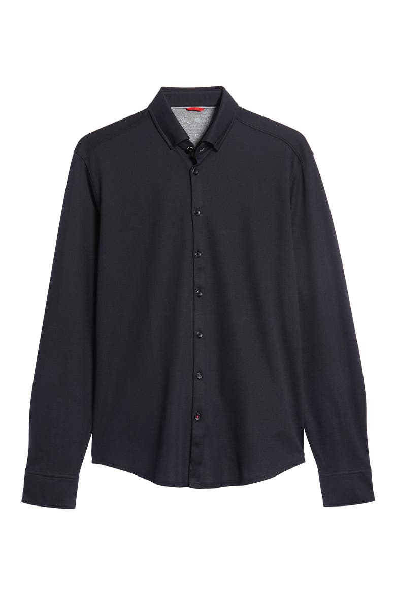 Regular Fit Knit Shirt, Alternate, color, BLACK