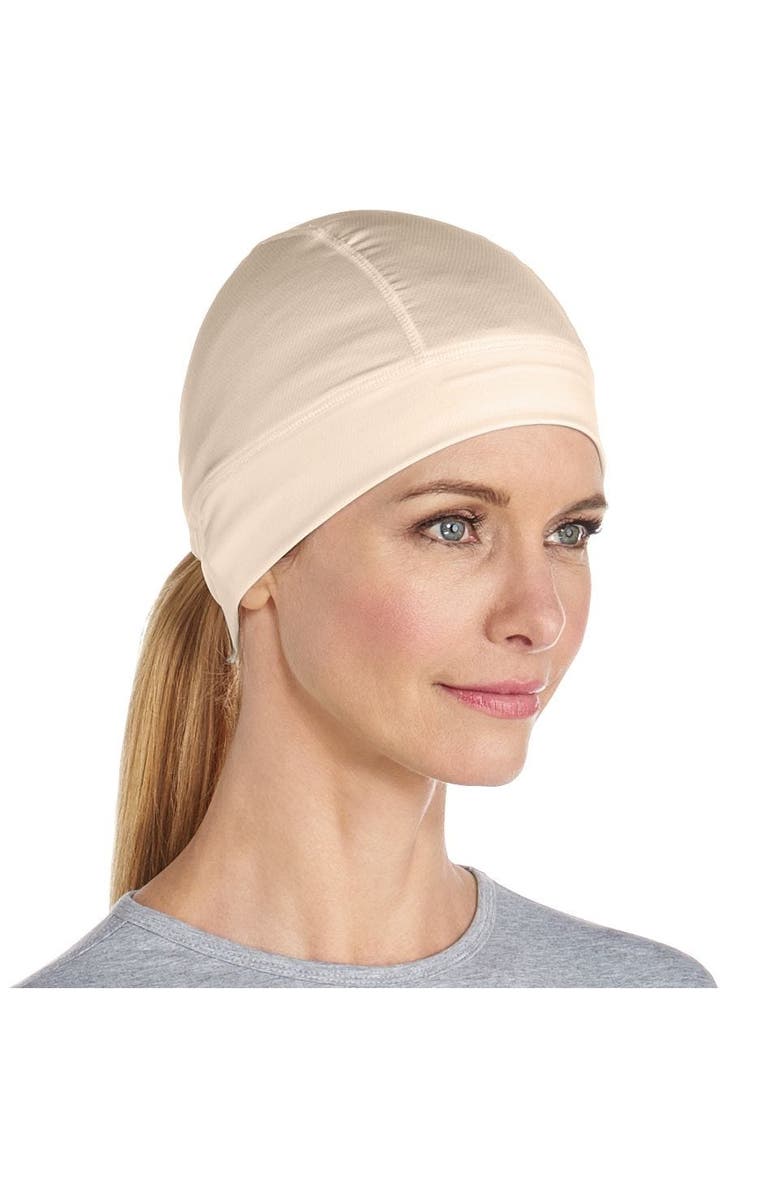 Coolibar UV Skull Cap, UPF 50+ Sun Protection, Hubbard, Alternate, color, Beige