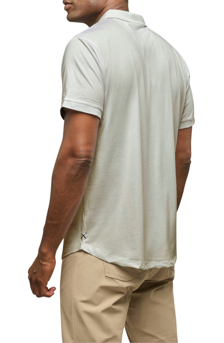 Cuts Trim Fit Cotton Blend Polo, Alternate, color, Mourning Dove