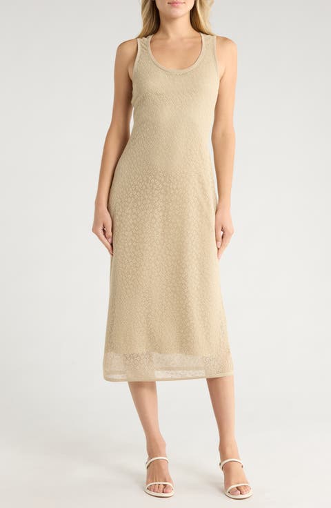 Floral Lace Tank Dress