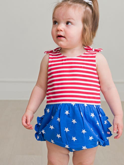 Rufflebutts Baby/toddler Knit Tie Shoulder Bubble Romper