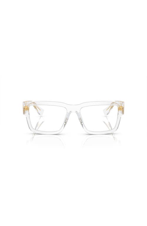 Miu Miu 54mm Rectangle Optical Glasses In Transparent