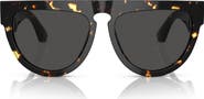 Burberry 59mm Gradient Polarized Irregular Sunglasses