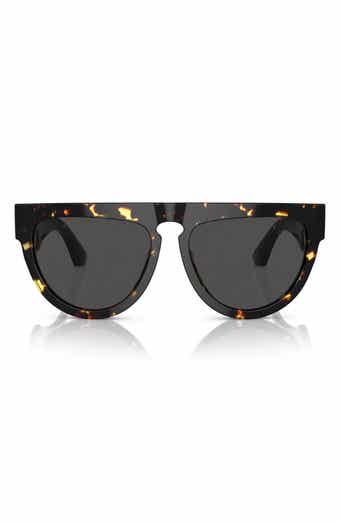 Burberry 59mm Gradient Polarized Irregular Sunglasses