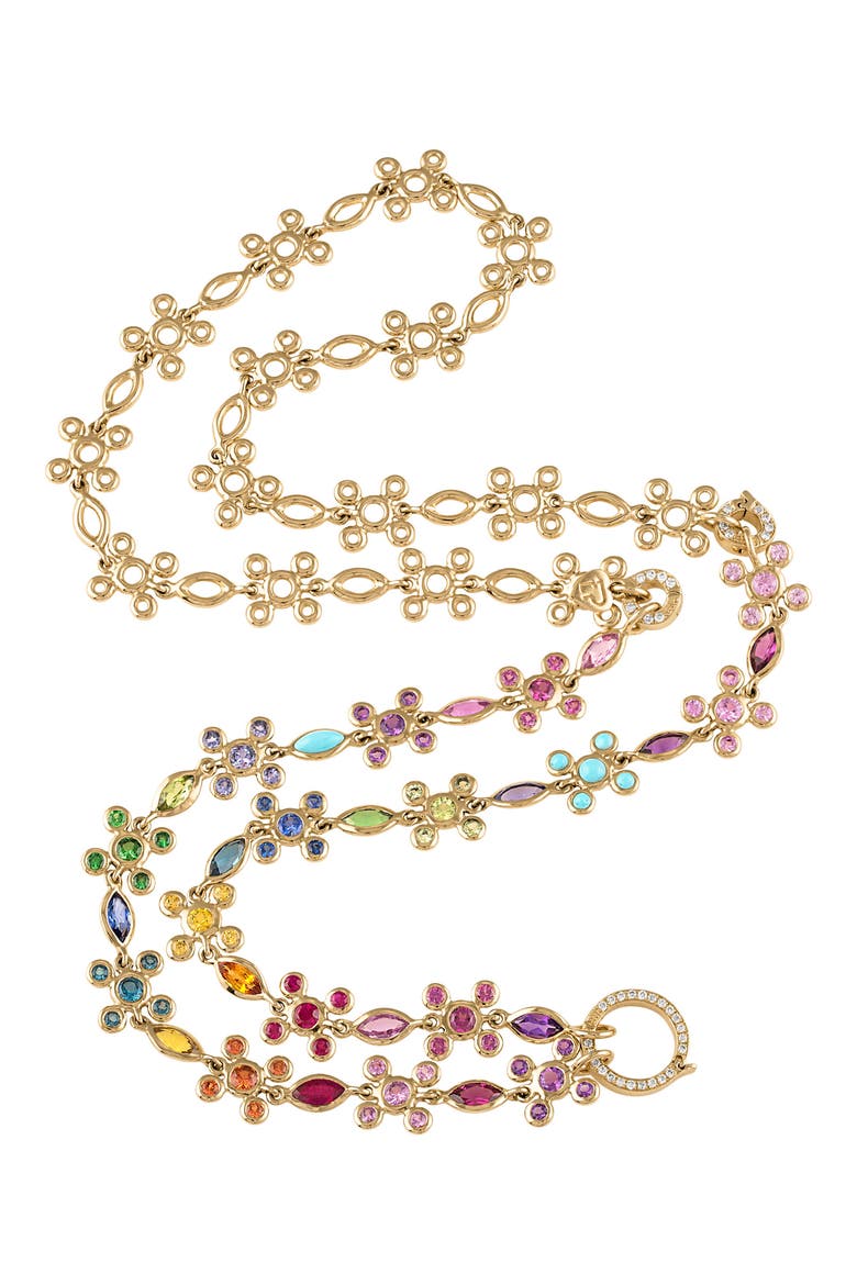 In Sync Transformer Necklace, Main, color, YELLOW GOLD/ DIAMOND