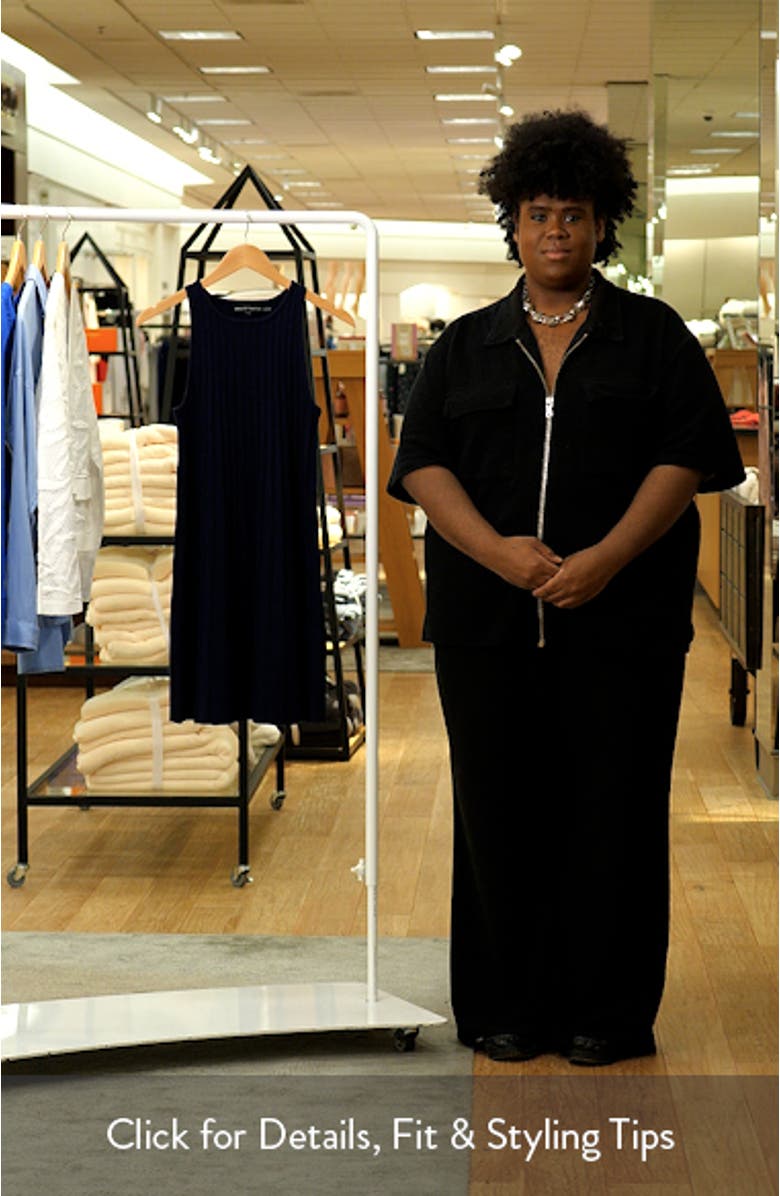 Pleated A-Line Knit Minidress, sales video thumbnail